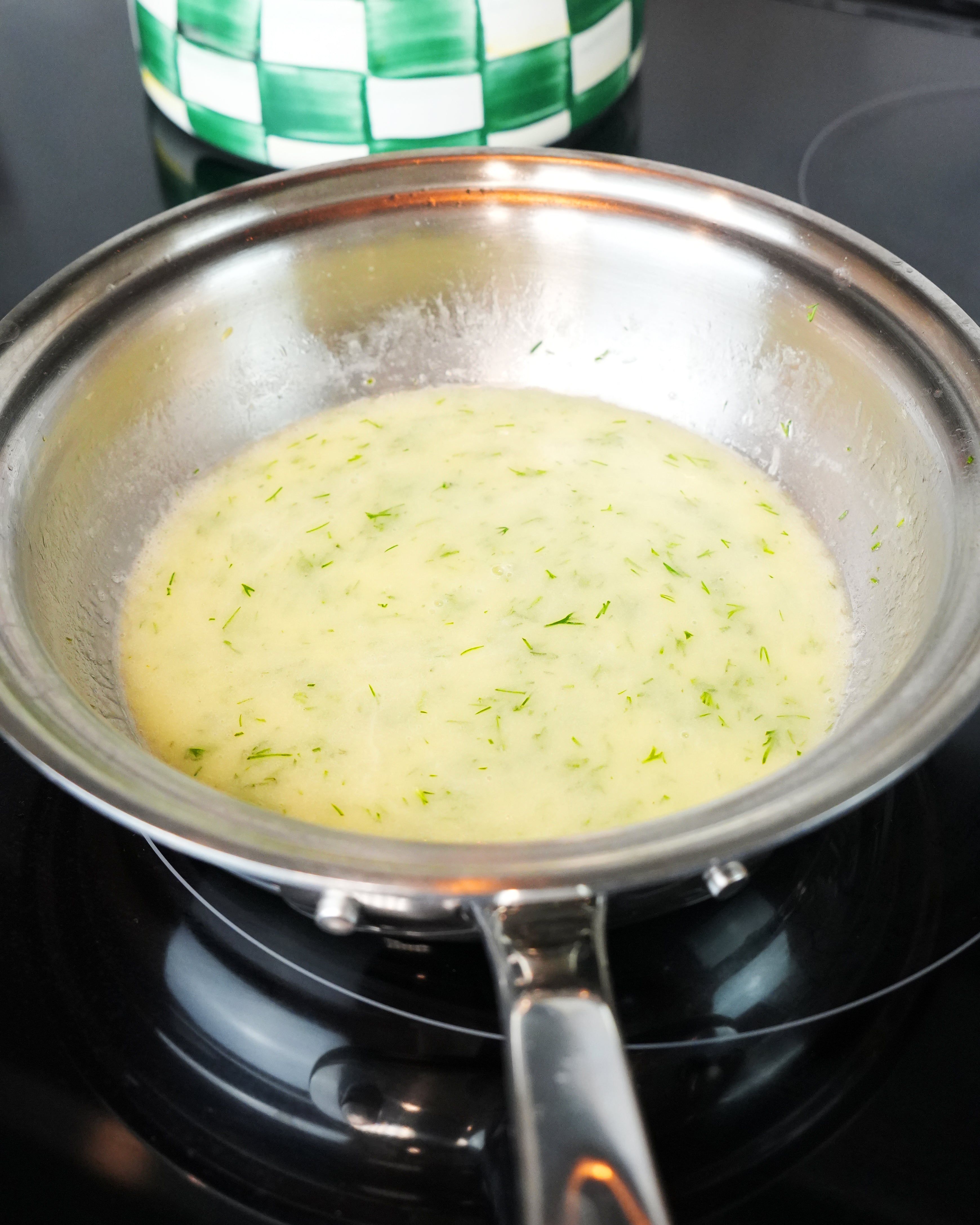 Beurre Au Citron in a stainless steel pan