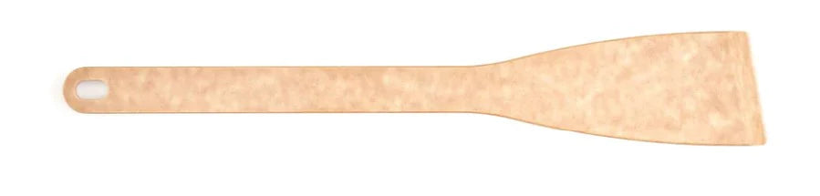 Natural wooden angled turner spatula