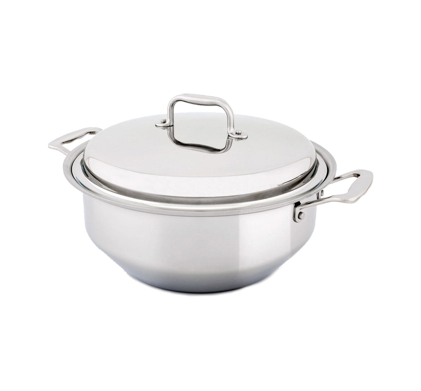 6-quart stainless steel stock pot with cover, featuring 360 Vapor® Cooking technology