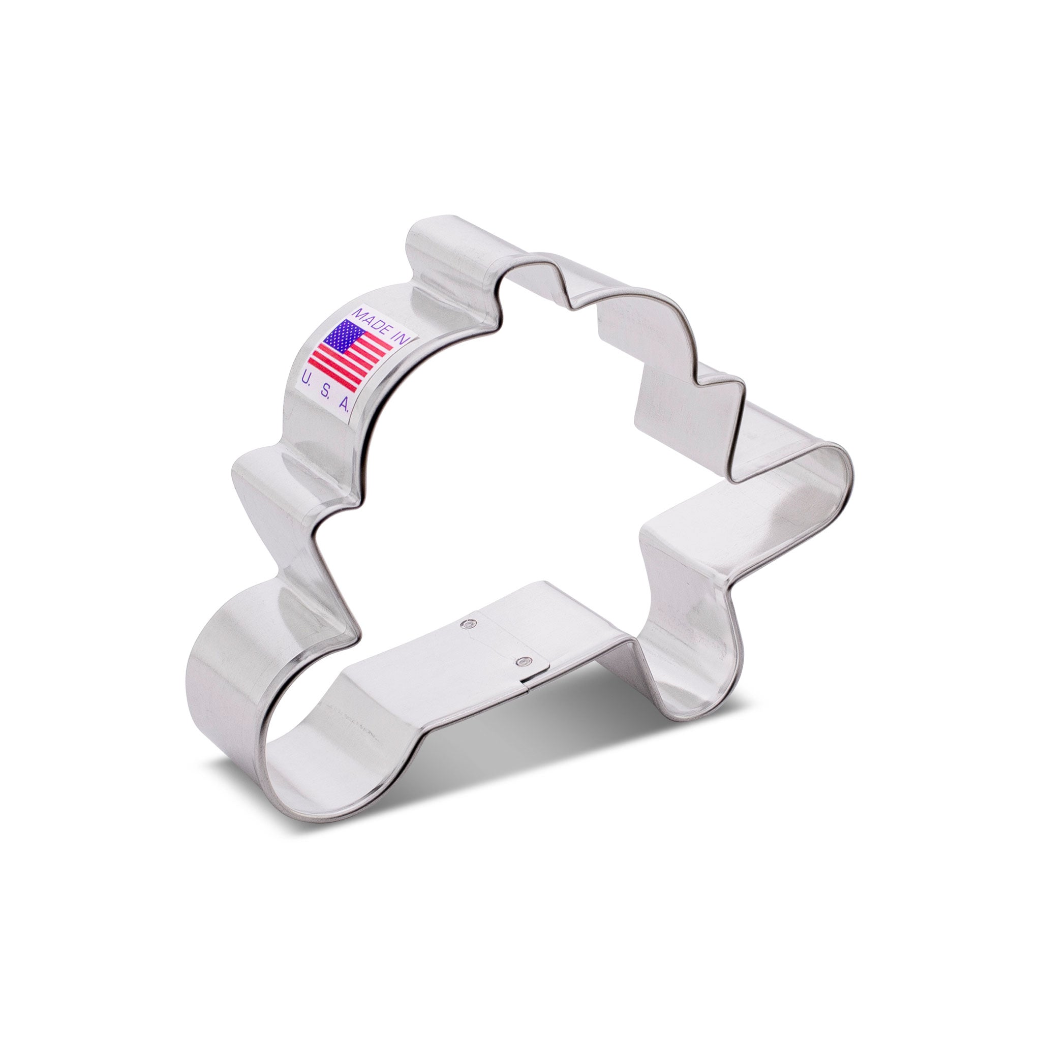 4-inch Pumpkin Harvest Cookie Cutter, metal, made in USA