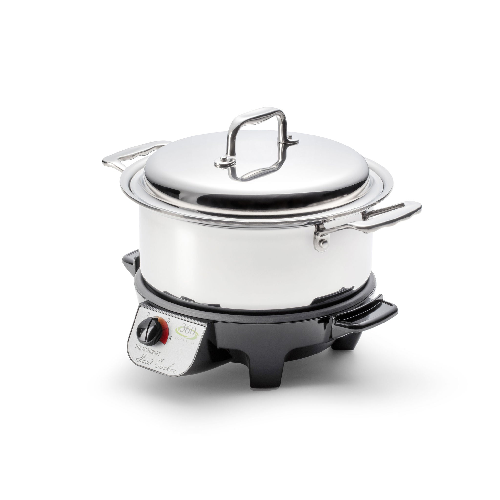 4 Quart Slow Cooker Set with stovetop Vapor Cooking and Slow-Cooker Base