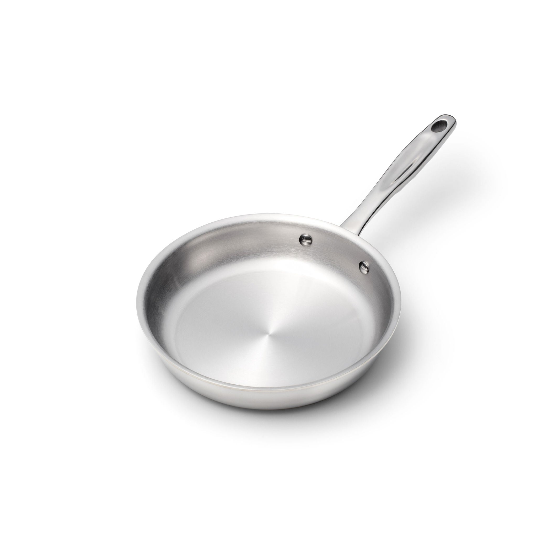 8.5 Inch stainless steel fry pan with even heating for versatile cooking