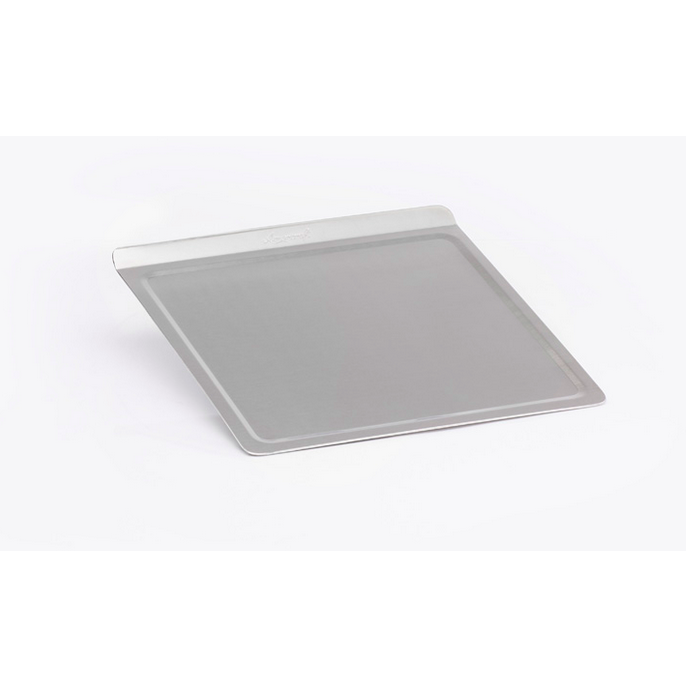 Medium stainless steel cookie sheet with multi-layer design for even heating