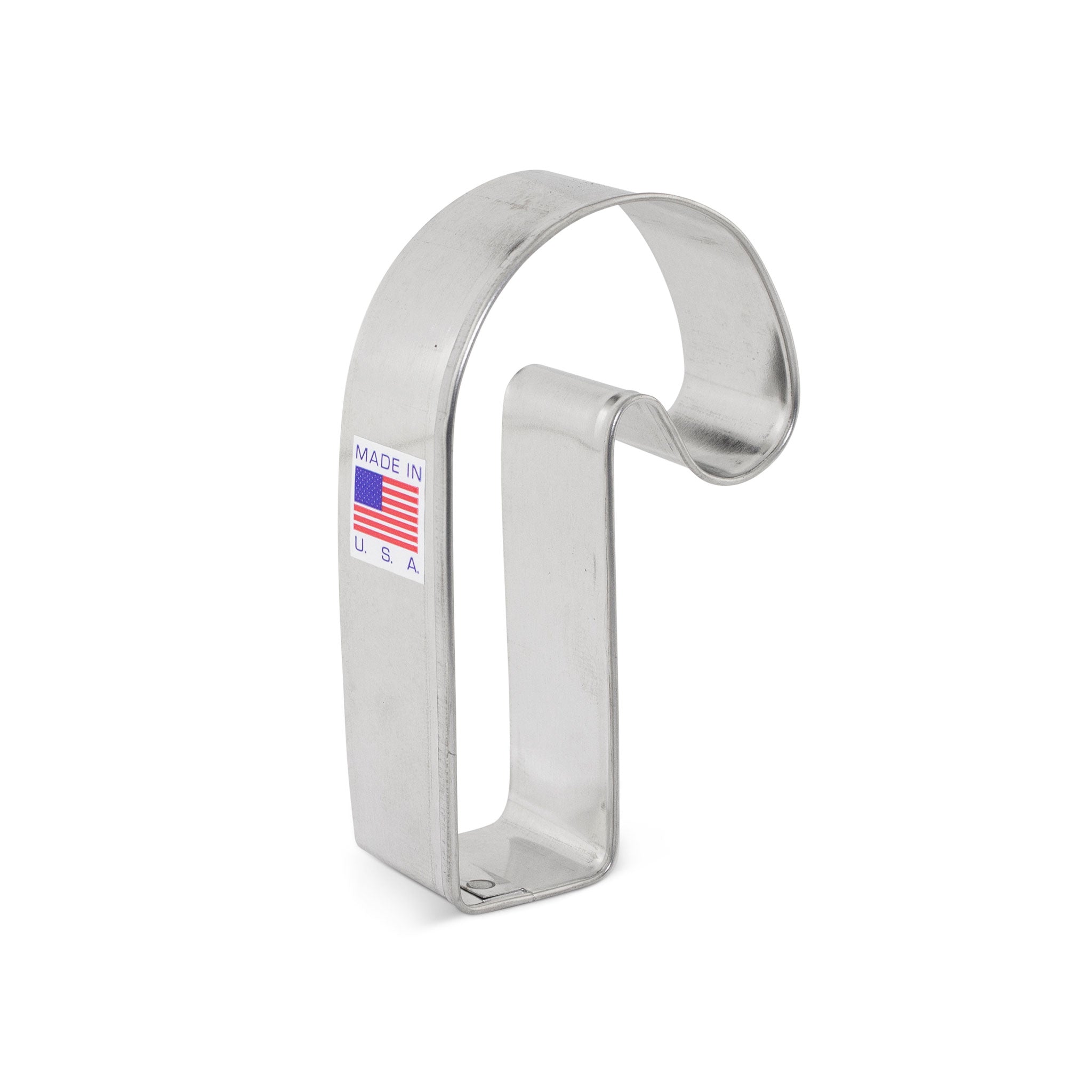 Candy Cane Cookie Cutter with 'MADE IN U.S.A.' label.