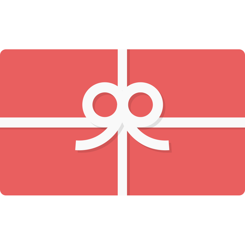 Red gift card with a bow, representing 360cookware gift cards