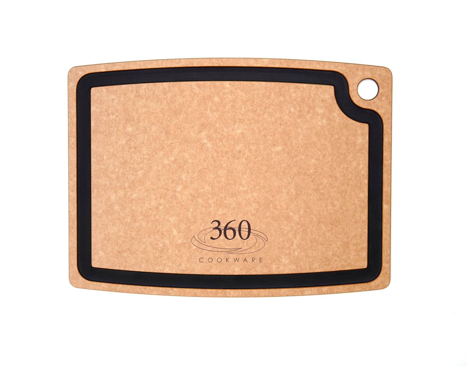 All Natural Slate Cutting Board with 360cookware branding